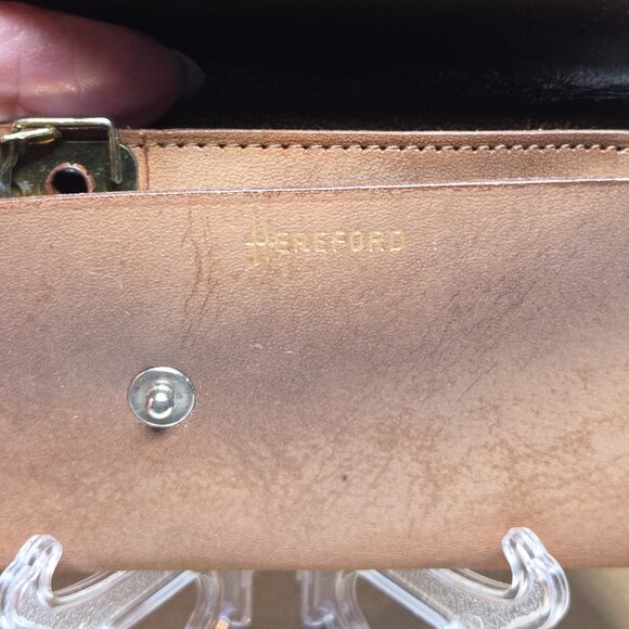 Vintage Hereford Complete Leather Wallet Gift Box Set with Original Inserts - Picture 6 of 13